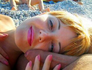 Swingers, nudists and naturists. Intercourse on the beach