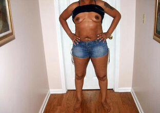 Nude african grannie on the bad